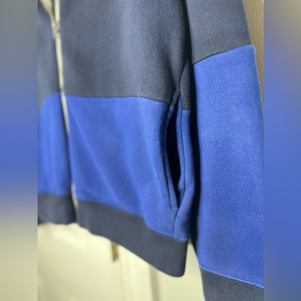 Blue and white Boys Ralph Lauren fleece jacket Size 14/16 - Picture 2 of 6